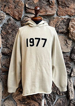 FOG ESSENTIALS 22SS 1977 HOODIE KNIT | WHEAT