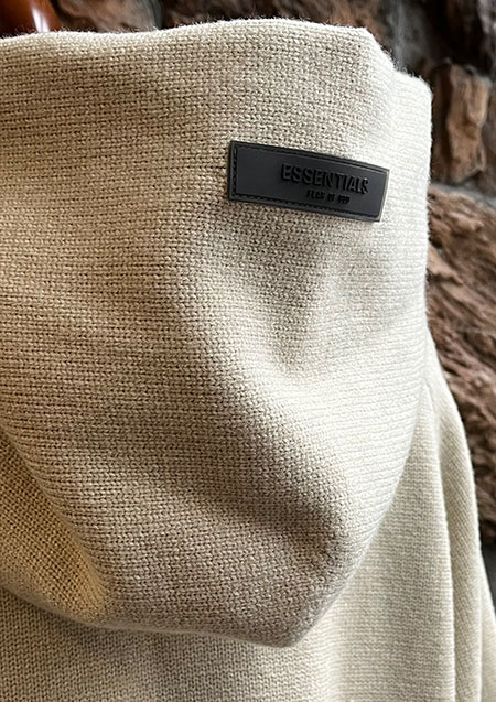 FOG ESSENTIALS 22SS 1977 HOODIE KNIT | WHEAT