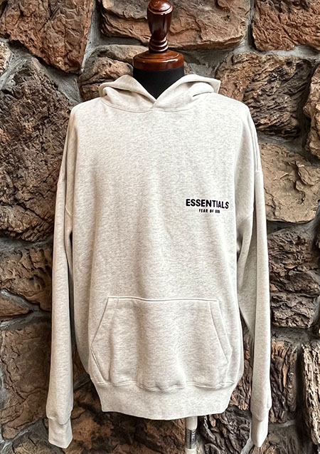 FOG ESSENTIALS 22SS BACK LOGO SWEAT HOODIE | LT/OATMEAL