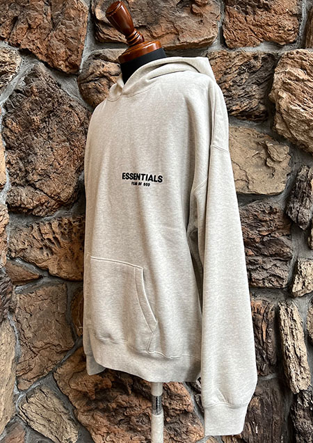 FOG ESSENTIALS 22SS BACK LOGO SWEAT HOODIE | LT/OATMEAL