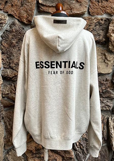 FOG ESSENTIALS 22SS BACK LOGO SWEAT HOODIE | LT/OATMEAL