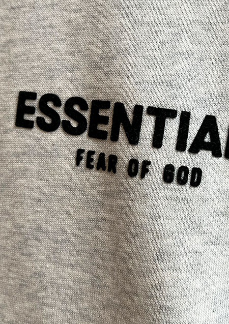 FOG ESSENTIALS 22SS BACK LOGO SWEAT HOODIE | LT/OATMEAL