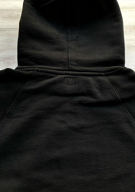 AMI PARIS PULLOVER HOODIE | BLACK