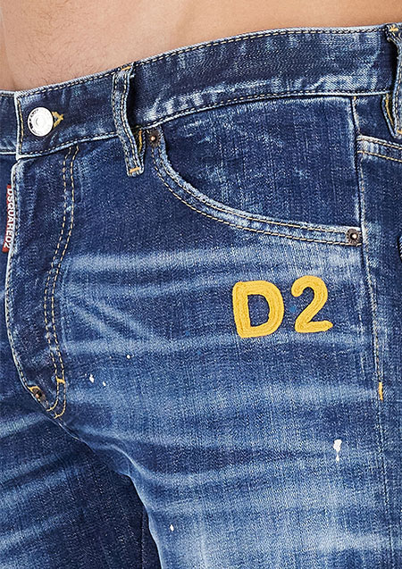 DSQUARED2 MEDIUM HIKING WASH COOL GUY JEANS | 470INDIGO