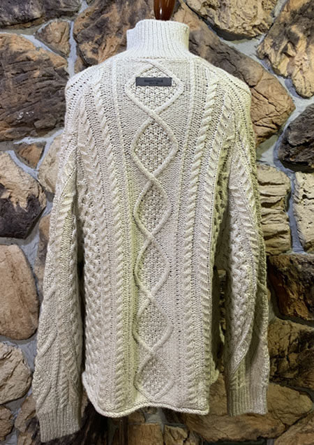 FOG ESSENTIALS 22SS CABLE KNIT TURTLENECK | WHEAT