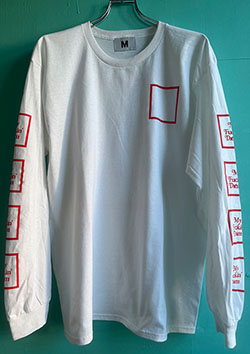 M l/s t-shirts (square) | white
