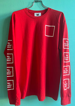 M l/s t-shirts (square) | red