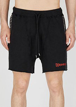 DSQUARED2 After Midnight Goth Super Over Shorts | 900BLACK