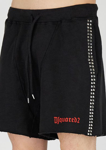 DSQUARED2 After Midnight Goth Super Over Shorts | 900BLACK