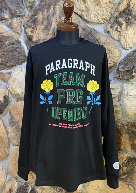 PARAGRAPH TEAM PRG OPENING L/S TEE | BK
