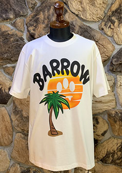 BARROW SUNSET PALME JERSEY T-SHIRT UNISEX | 002WHITE