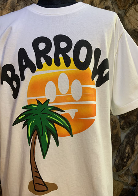 BARROW SUNSET PALME JERSEY T-SHIRT UNISEX | 002WHITE