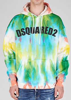 DSQUARED2 TIE-DYE HOODIE | 965_MIX