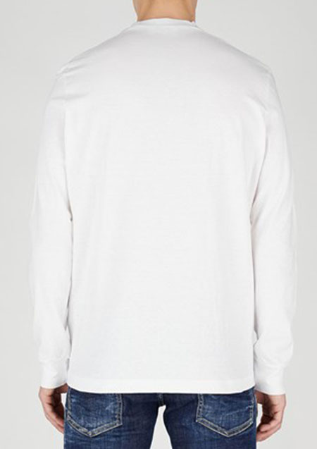 DSQUARED2 SURF BORAD L/S TEE | 100WHITE