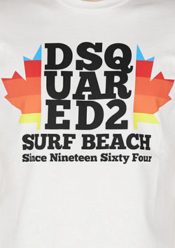 DSQUARED2 SURF BEACH TEE | 100WHITE
