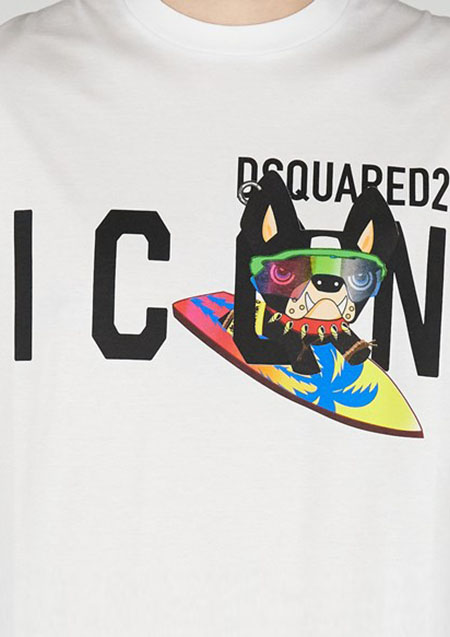 DSQUARED2 ICON CIRO COOL T-SHIRT | 100WHITE