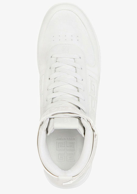 GIVENCHY G4 HIGH-TOP SNEAKERS | 100-WHITE