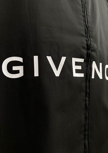 GIVENCHY  LOGO ZIP L/S SHIRTS | 001BLACK