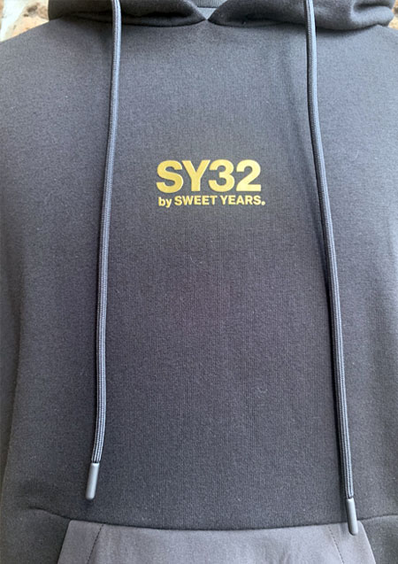 SY-32 TETURE MIX P/O HOODIE | BLACKxGOLD