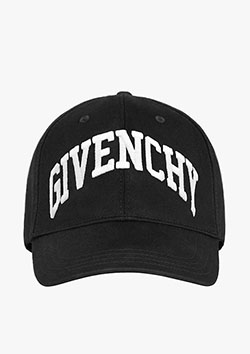 GIVENCHY CURVED CAP WITH EMBROIDERED LOGO | 001-BLACK