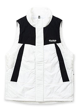 SY32 INSULATION WIDE SILHOUETTE RELAXING VEST | WHITE
