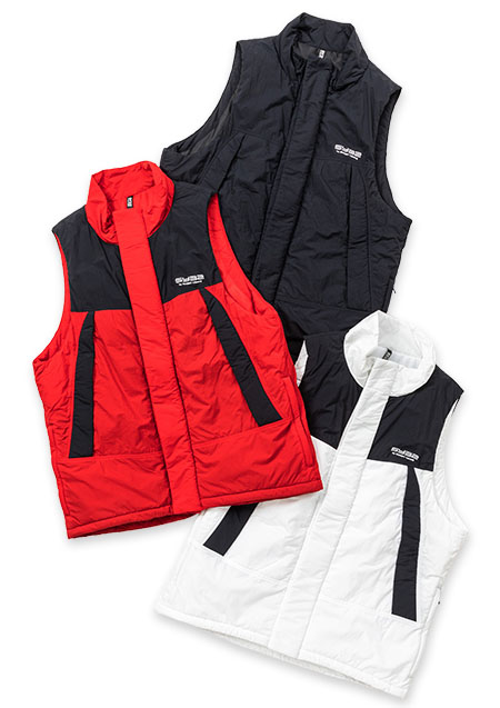 SY32 INSULATION WIDE SILHOUETTE RELAXING VEST | WHITE