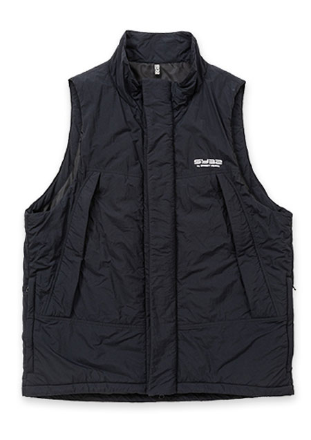 SY32 INSULATION WIDE SILHOUETTE RELAXING VEST | BLACK