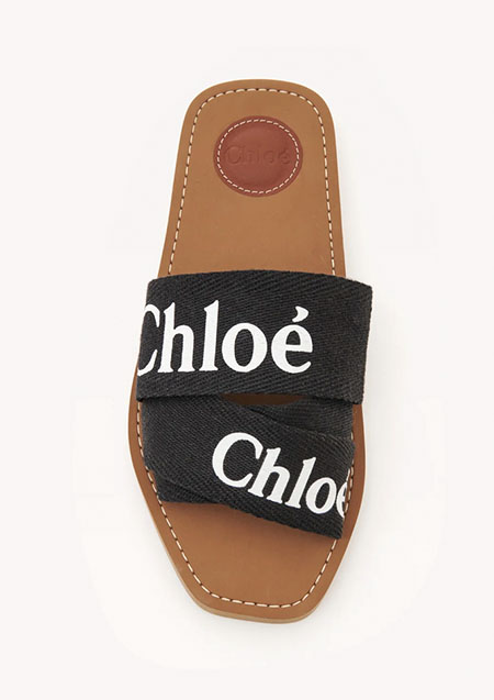 Chloe WOODY Flat mule