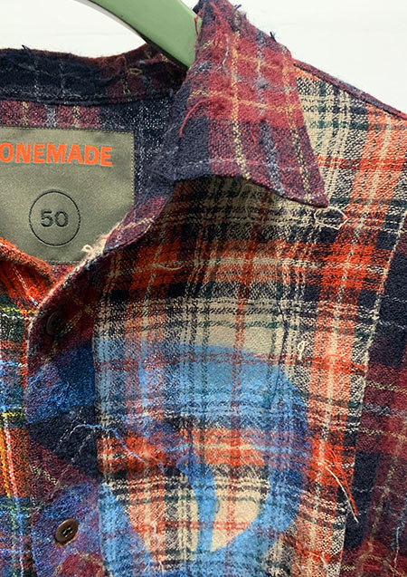 ONEMADE PATCHWORK SHIRT| RED