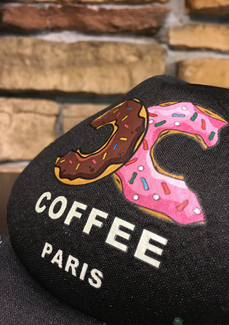 AWESOME DONUT'S & COFFE CAP | BLACK
