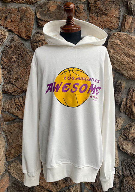 AWESOME BASKETBALL AWESOME HOOD SOLID | NATURAL WHITE