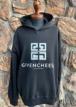 AWESOME GIVENCHEESE hood solid | BLACK