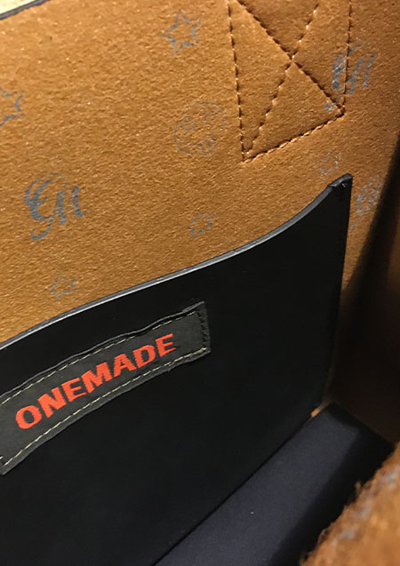 ONEMADE ECO LEATHER AIR TOTE WAPPEN CUSTOM | BLACK