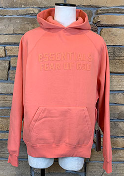 FOG ESSENTIALS 22FW FRONT LOGO SWEAT HOODIE | CORAL