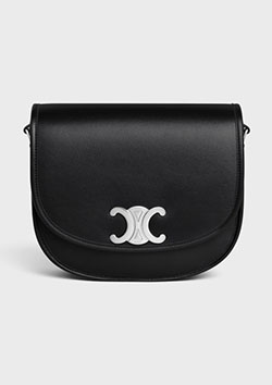 CELINE ミディアム ブザス トリオンフ / サプル ナチュラルカーフスキン | 38SI BLACK