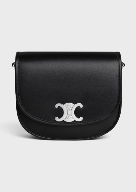 CELINE ミディアム ブザス トリオンフ / サプル ナチュラルカーフスキン | 38SI BLACK