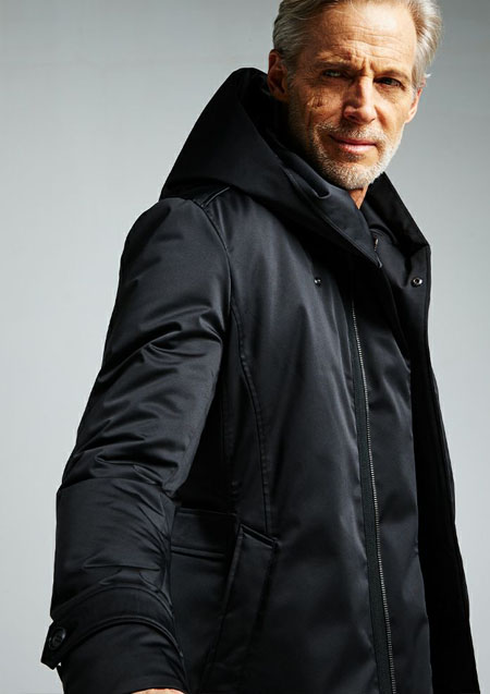 AKM WRAP HOODED DOWN COAT | 99BLACK