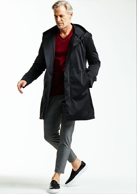 AKM WRAP HOODED DOWN COAT | 99BLACK