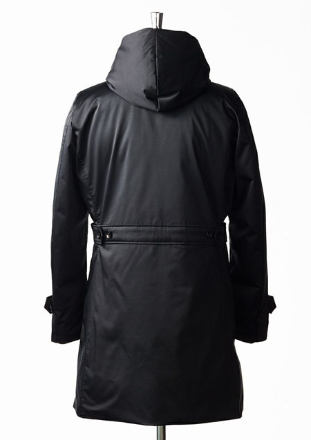 AKM WRAP HOODED DOWN COAT | 99BLACK