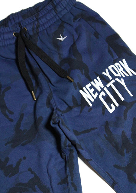 1piu1uguale3 RELAX × NUMBER NINE SWEAT PANTS | NAVY CAMO