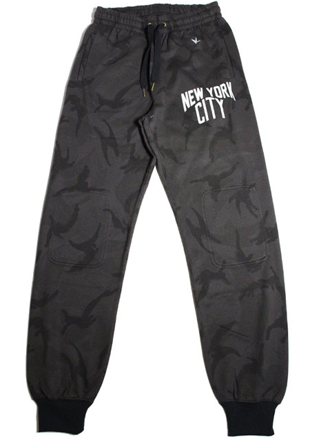 1piu1uguale3 RELAX × NUMBER NINE SWEAT PANTS | BLACK CAMO