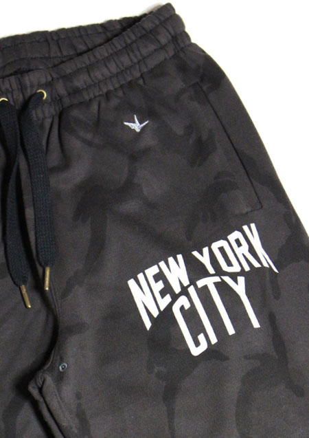 1piu1uguale3 RELAX × NUMBER NINE SWEAT PANTS | BLACK CAMO