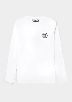 BALR. Olaf Straight Arrows Longsleeve T-Shirt | Bright White