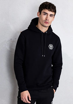 BALR. Olaf Straight Arrow Hoodie | Jet Black