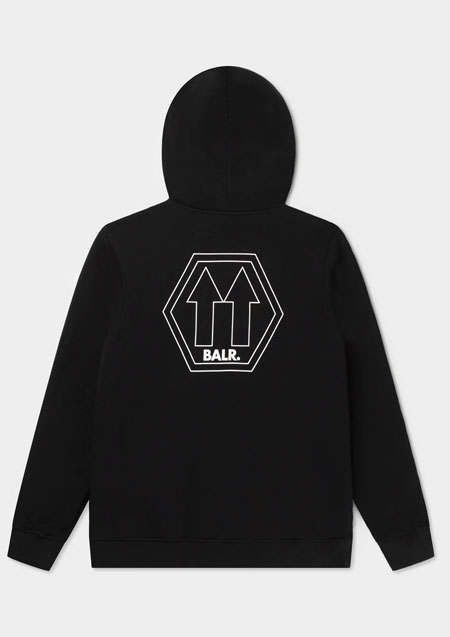 BALR. Olaf Straight Arrow Hoodie | Jet Black