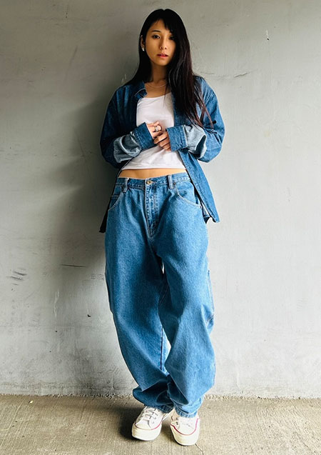 KNO-BETTA 999 BAGGY DENIM | BLUE