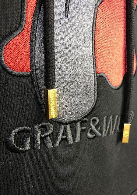 GRAF&WU ghost pullover hoodie | BLACK