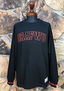 GRAF&WU logo long sleeves tee | BLACK | UNISEX