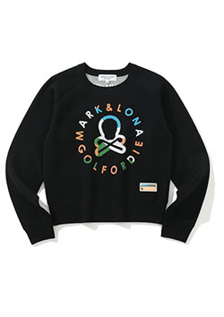 MARK&LONA Ever Spangle Crew Sweater | BLACK | WOMEN