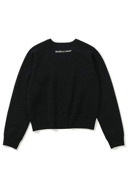 MARK&LONA Ever Spangle Crew Sweater | BLACK | WOMEN